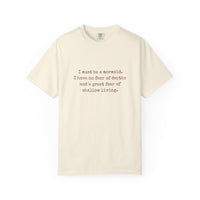 Anaïs Nin Mermaid Quote Tee — Ivory Cotton Poetic Statement