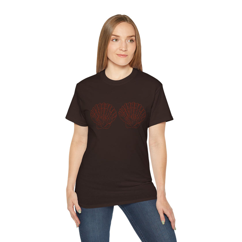 Unisex Cotton Tee - Aphrodite Divine Feminine Shell