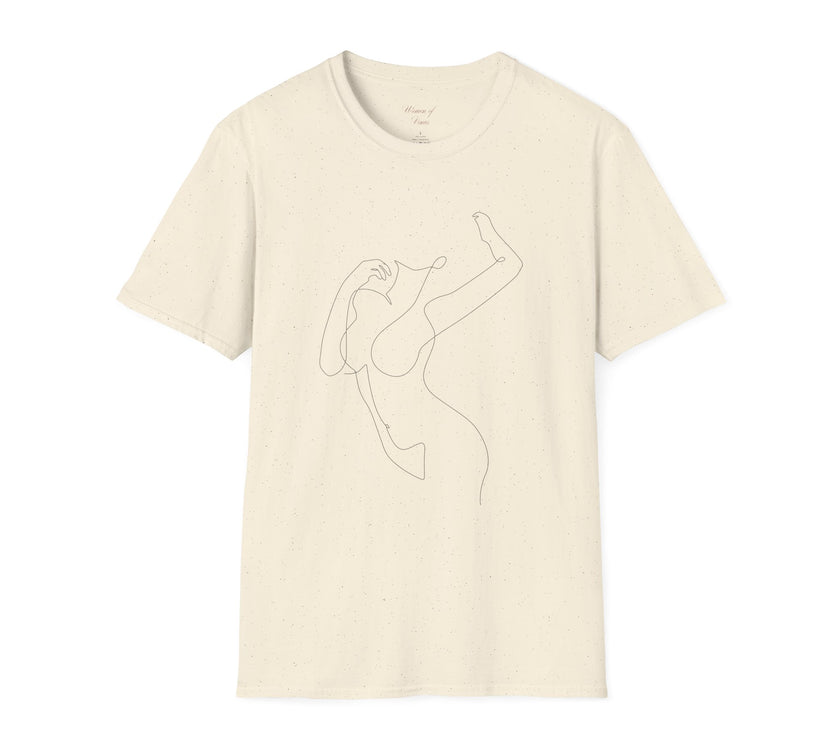 The Muse Tee – Unapologetically Feminine Line Art T-Shirt