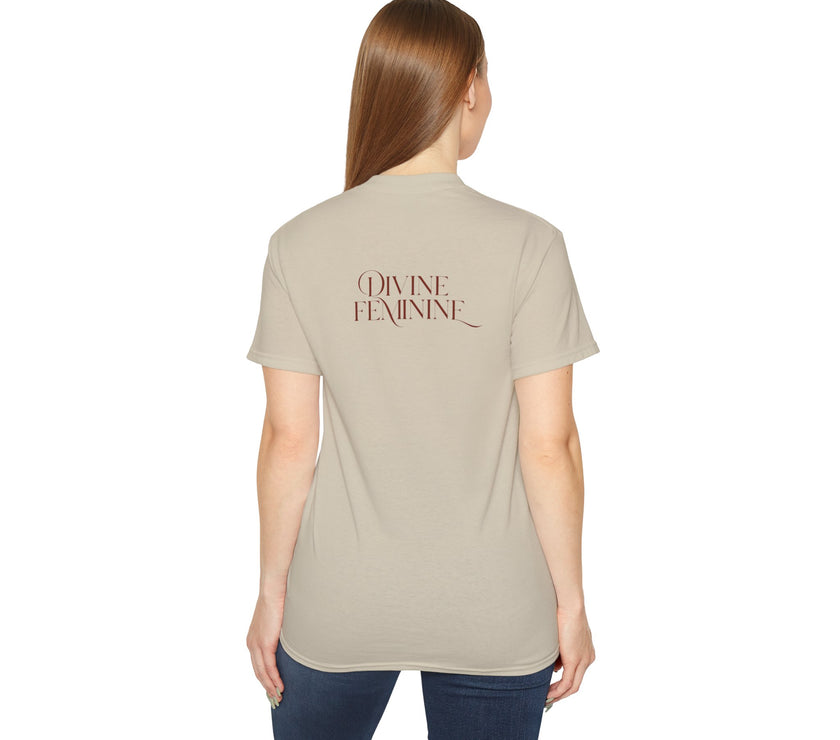 Unisex Cotton Tee - Aphrodite Divine Feminine Shell