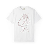 The Rebel Tee - Elegant Line Art T-Shirt for Empowerment