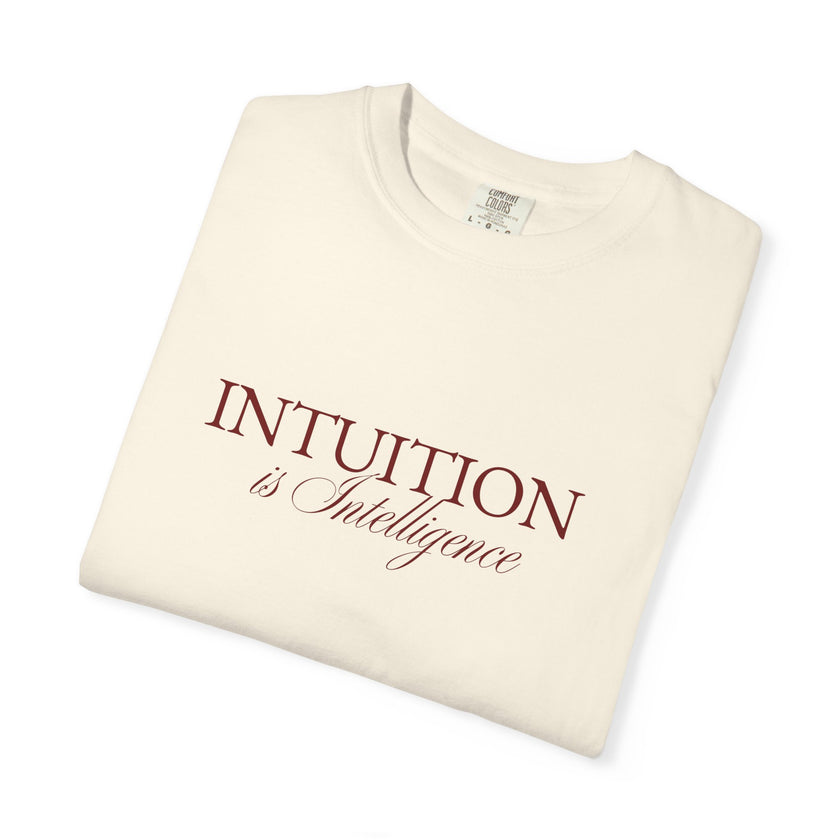 Intuition Is Intelligence Tee — Ivory Poetic Statement