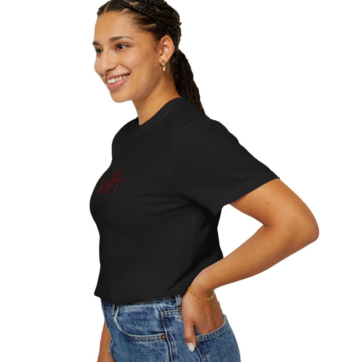 STAY SOFT Tee – Minimalist Feminine Empowerment Shirt