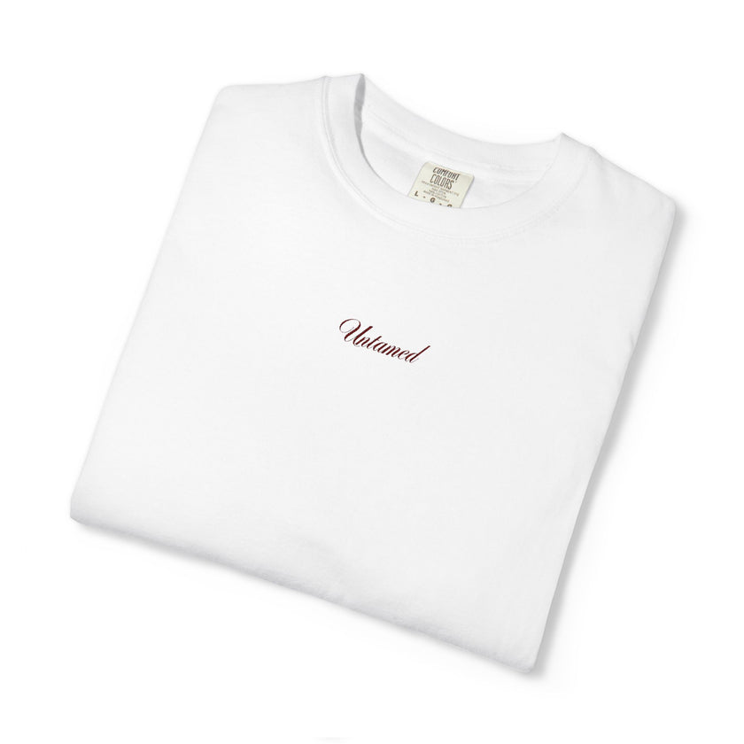 Embroidered untamed tee
