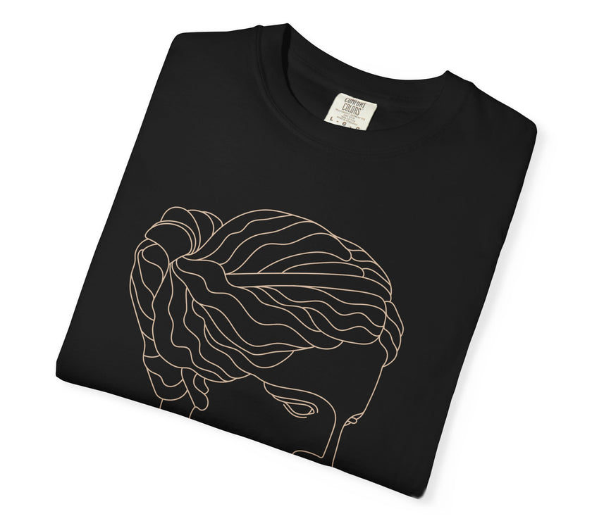 Goddess Line Art T-Shirt – Feminine Minimalist Graphic Tee