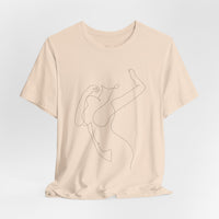 Minimal Line Art Woman Graphic Tee