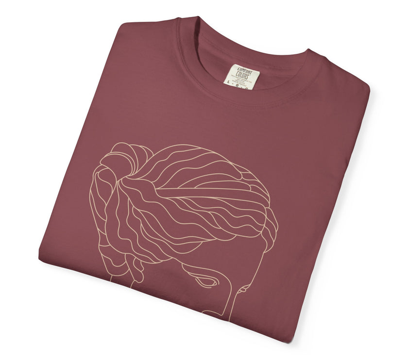 Goddess Line Art T-Shirt – Feminine Minimalist Graphic Tee