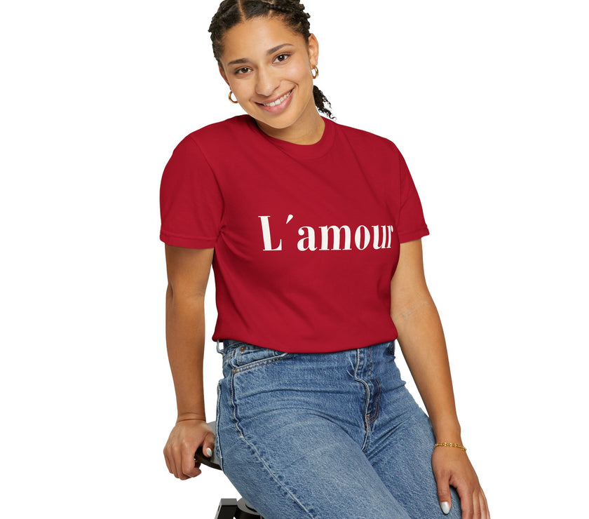L’amour T-Shirt – French Minimalist  Cotton Tee