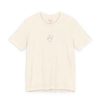 embroidered anatomical heart tee