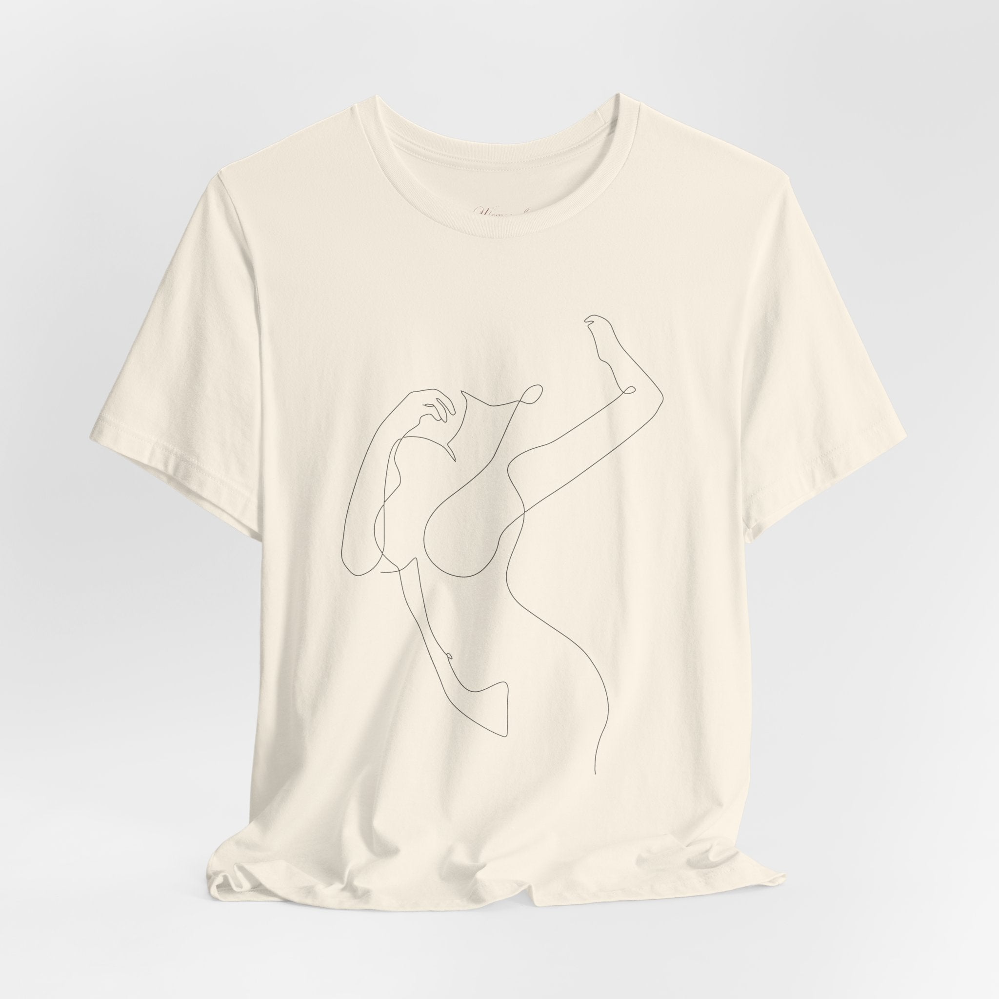 Minimal Line Art Woman Graphic Tee
