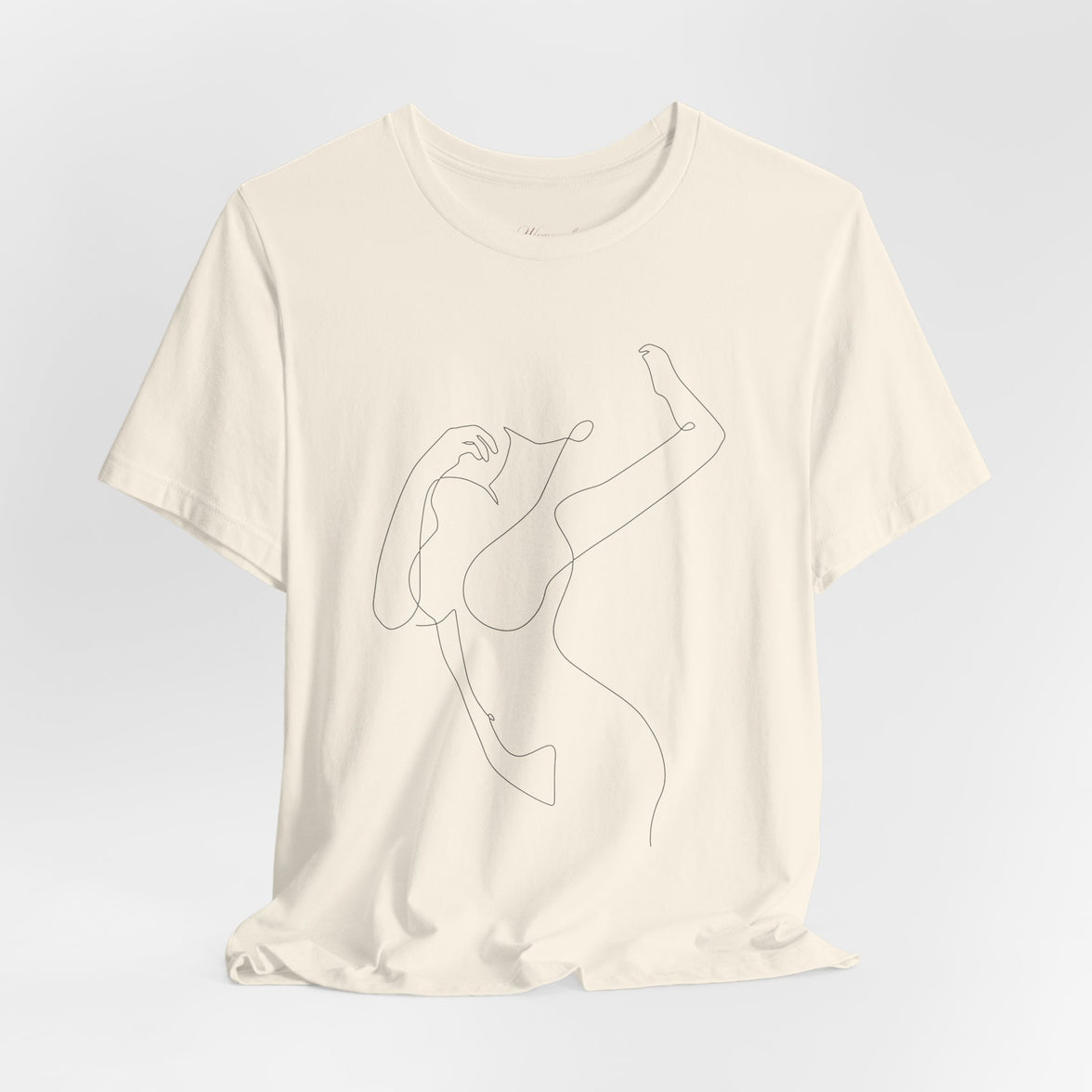 Minimal Line Art Woman Graphic Tee