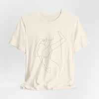 Minimal Line Art Woman Graphic Tee
