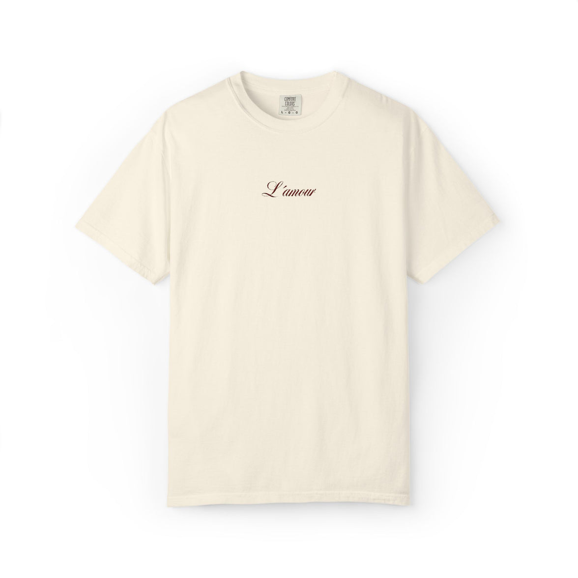 L´amour embroidered t-shirt - 100% cotton