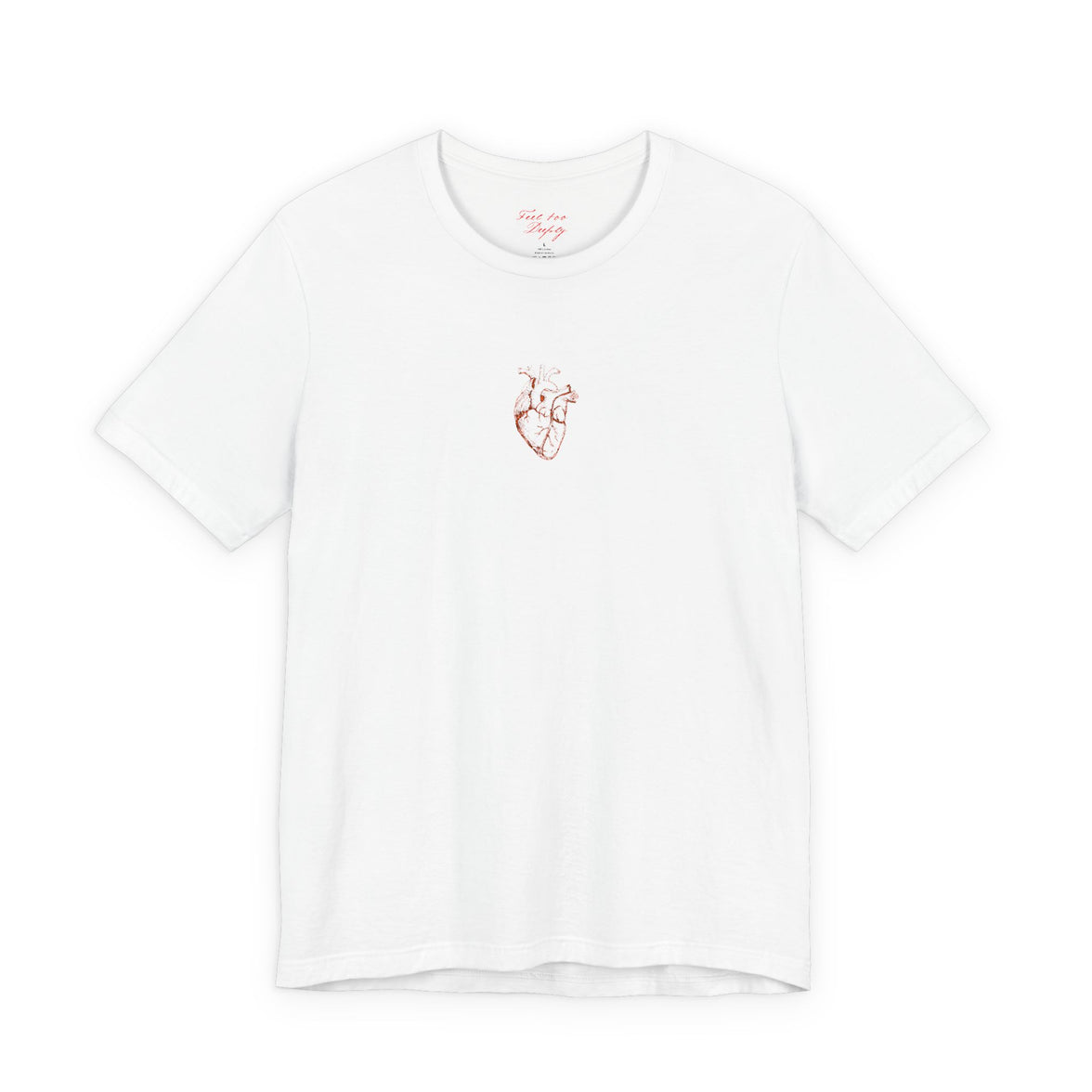 Embroidered Anatomical Heart  tee