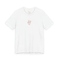 Embroidered Anatomical Heart  tee