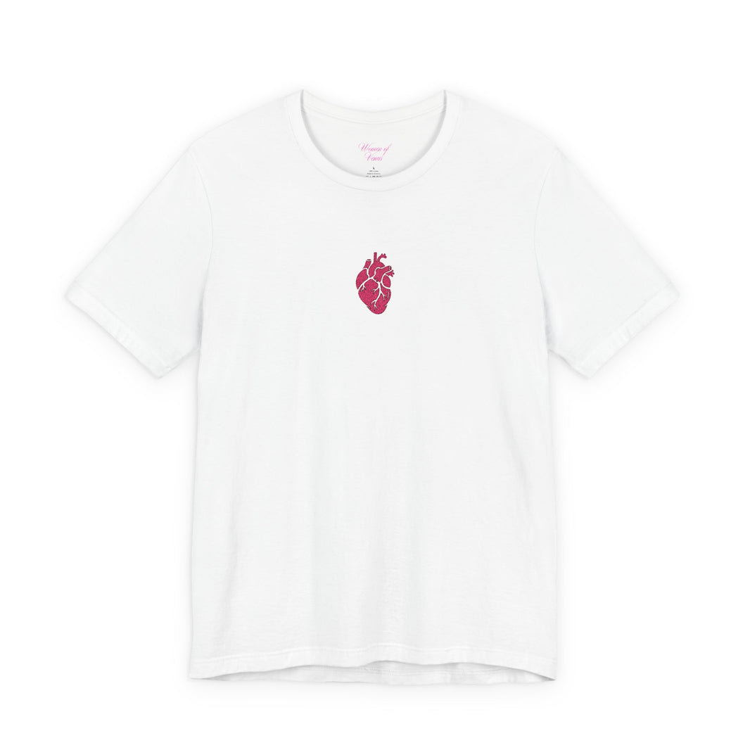 Embroidered Anatomical Heart Tee