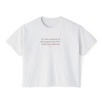Oscar Wilde Quote - Cropped Boxy Tee