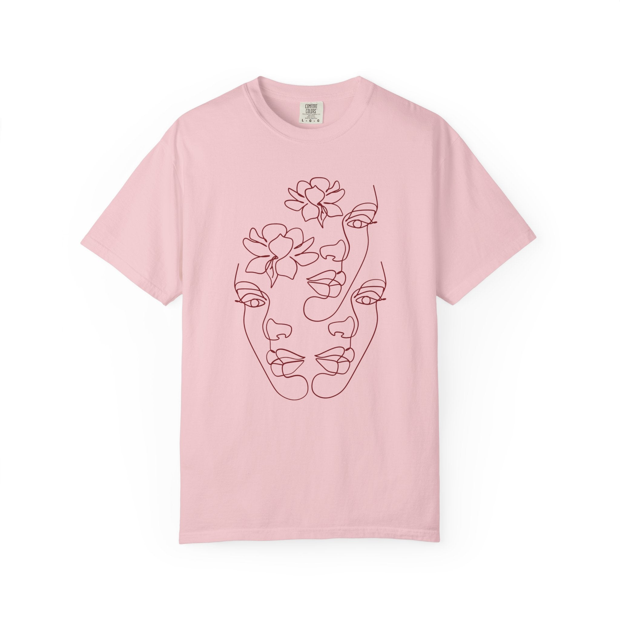 The Trinity Tee – Feminine Connection Line Art T-Shirt