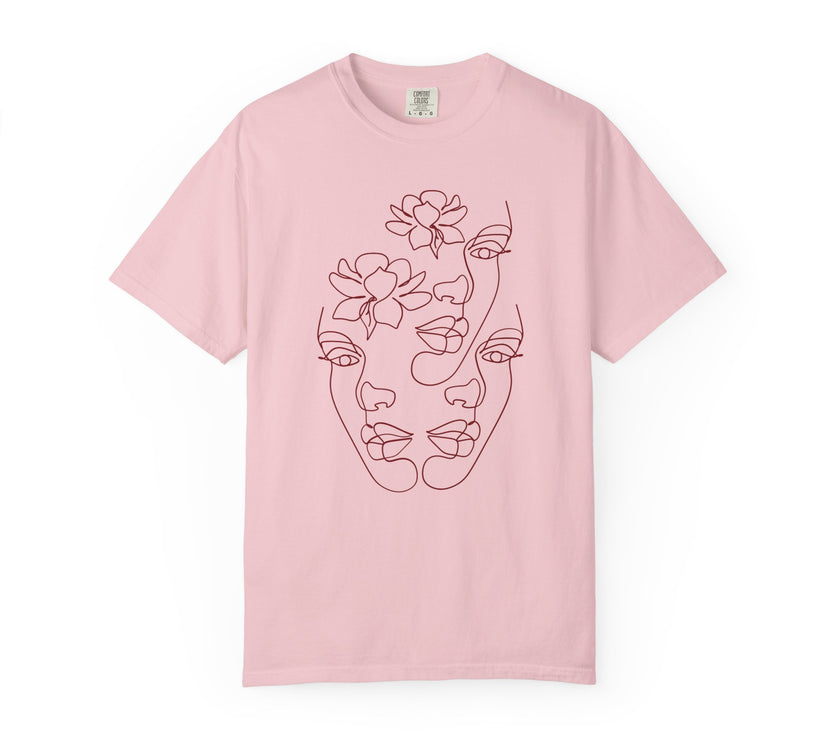 The Trinity Tee – Feminine Connection Line Art T-Shirt