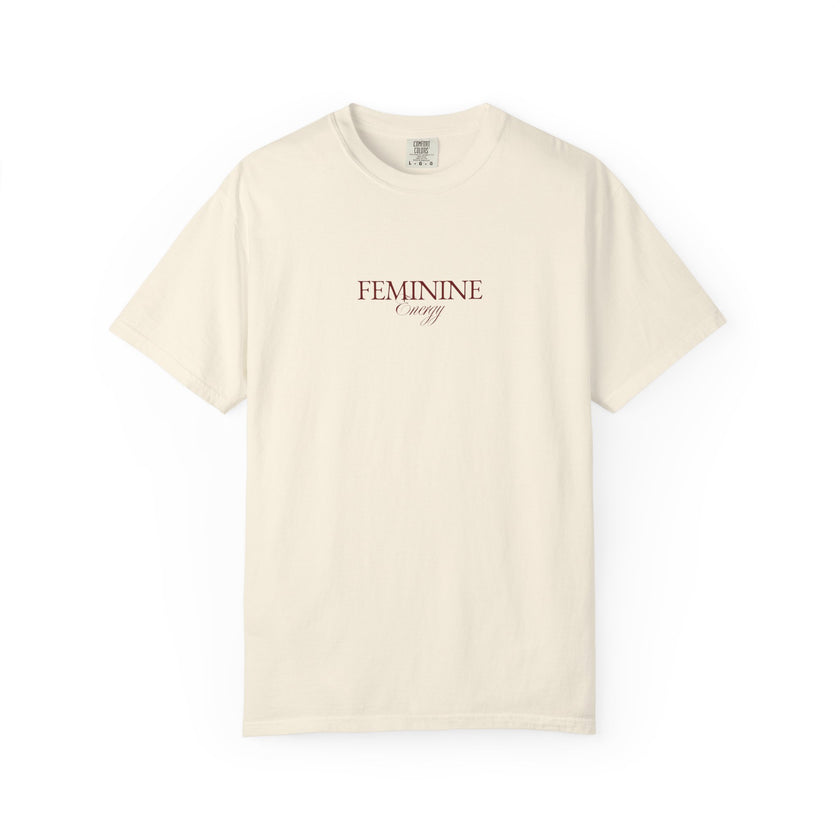 Feminine Energy Tee – Minimalist Cotton T-Shirt