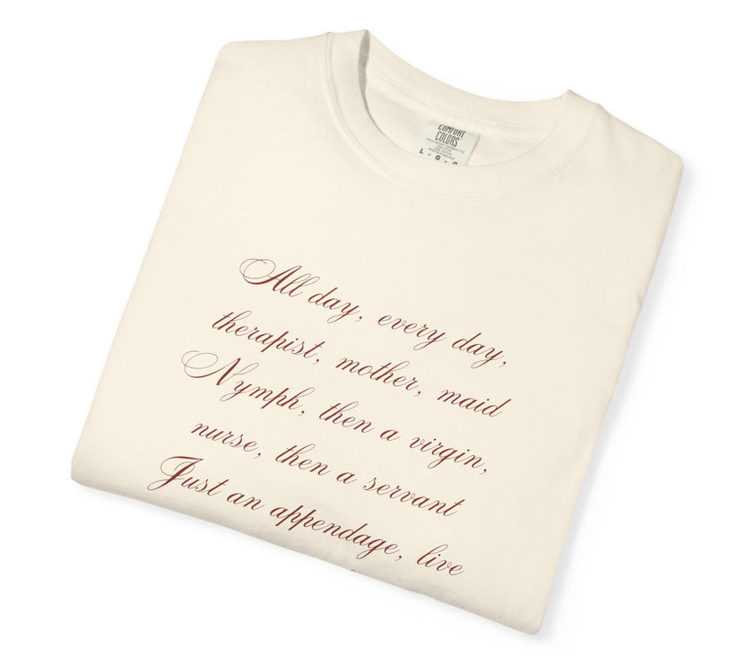 Labour Lyrics Tee | Feminine Poetic T-Shirt Inspired by Paloma Paris