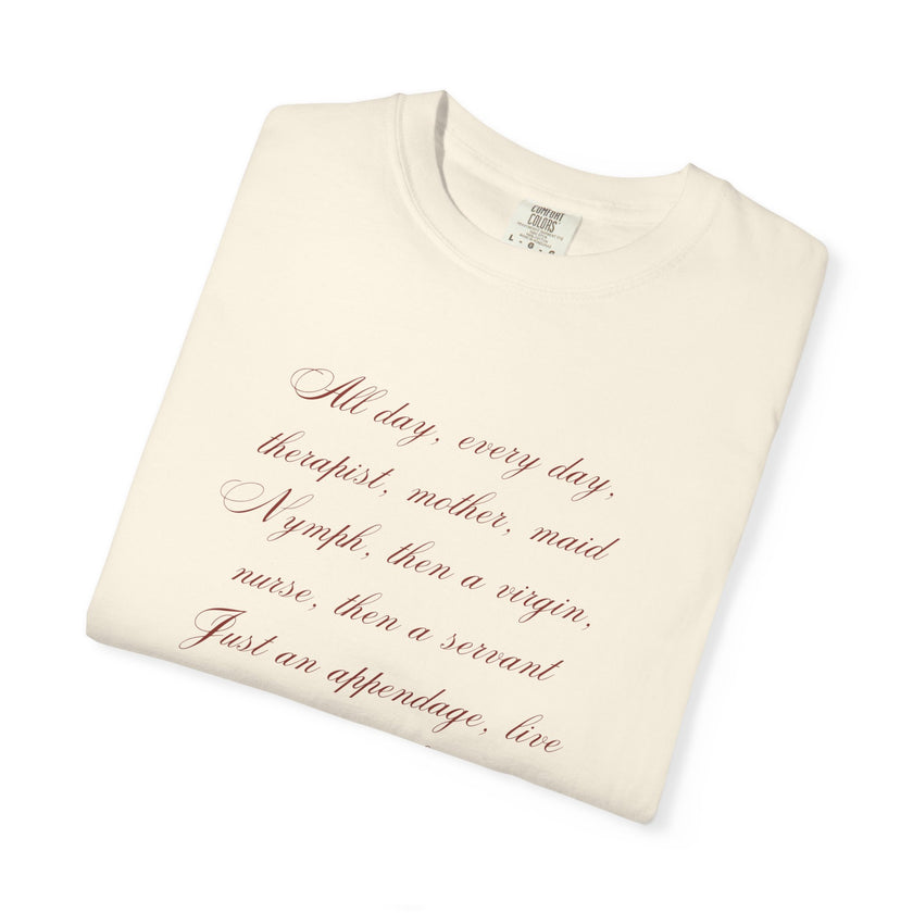 Labour Lyrics Tee | Feminine Poetic T-Shirt Inspired by Paloma Paris