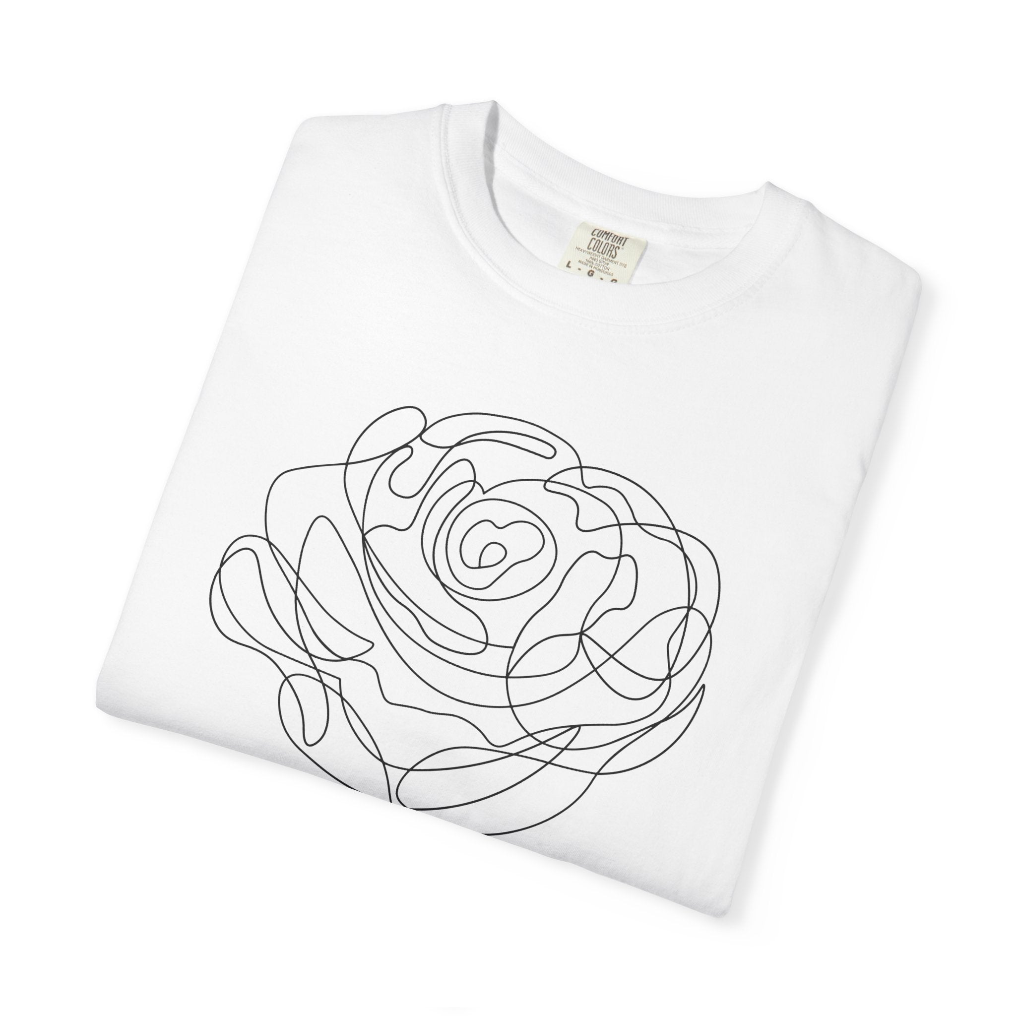 The Rose of Venus Tee – Feminine Line Art T-Shirt