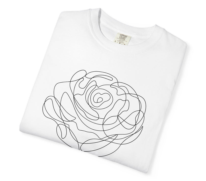 The Rose of Venus Tee – Feminine Line Art T-Shirt
