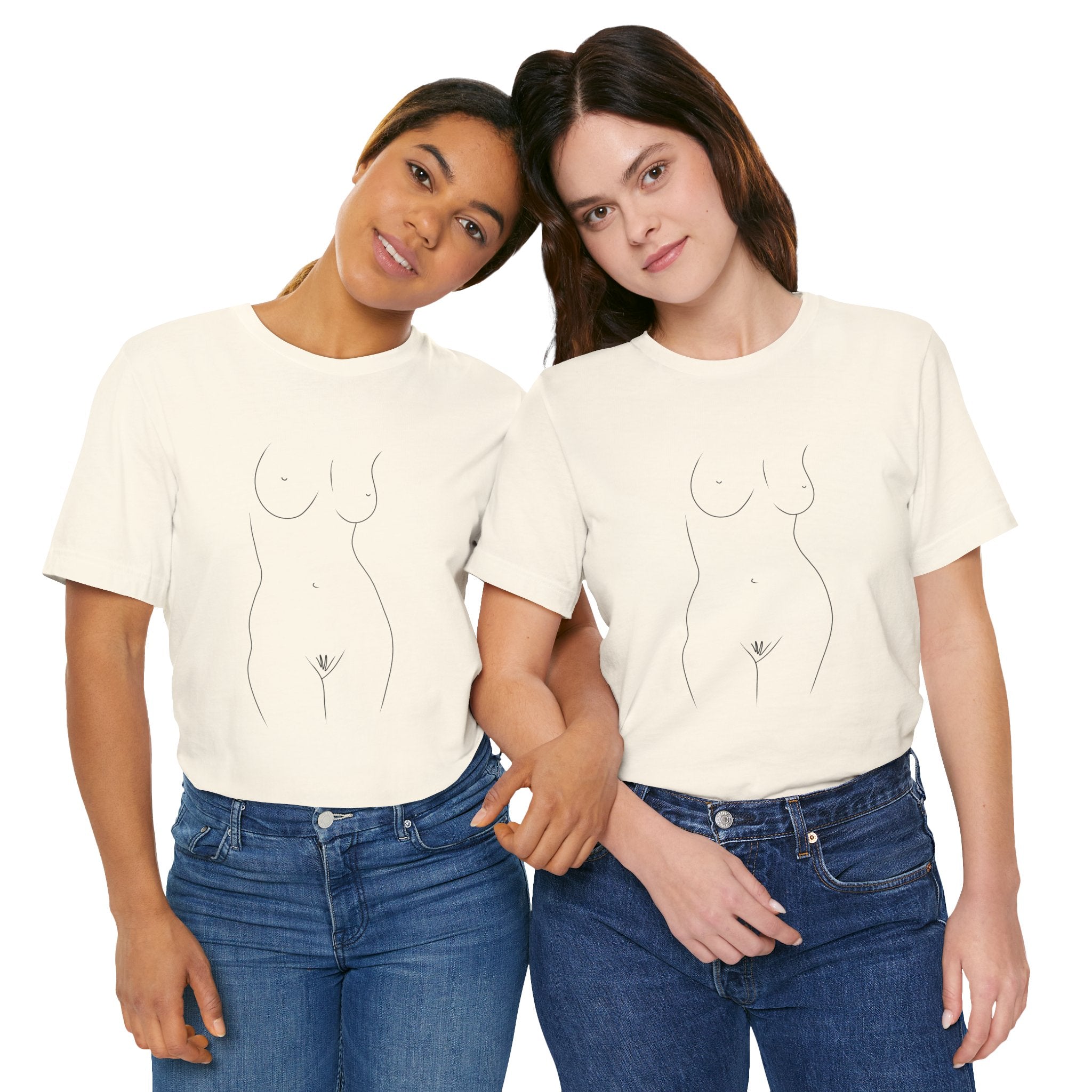 Nude Outline Graphic Tee