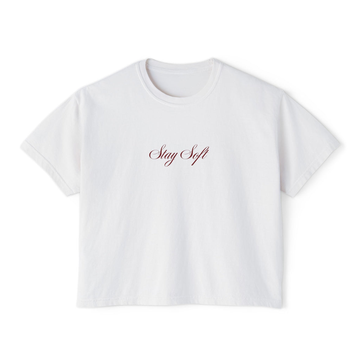 Stay Soft Women's cropped Boxy Tee