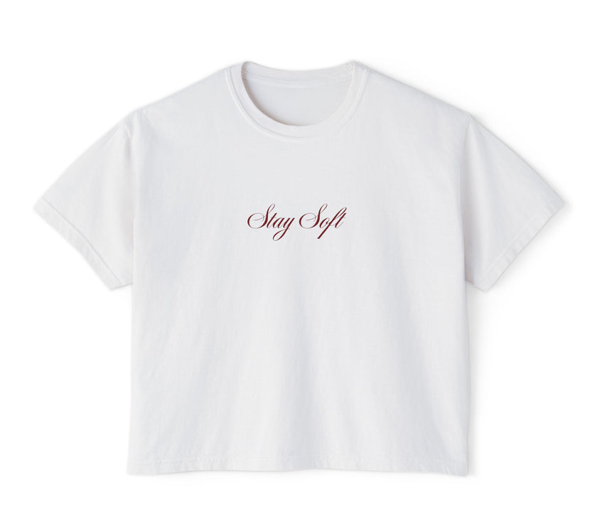 Stay Soft Women's cropped Boxy Tee