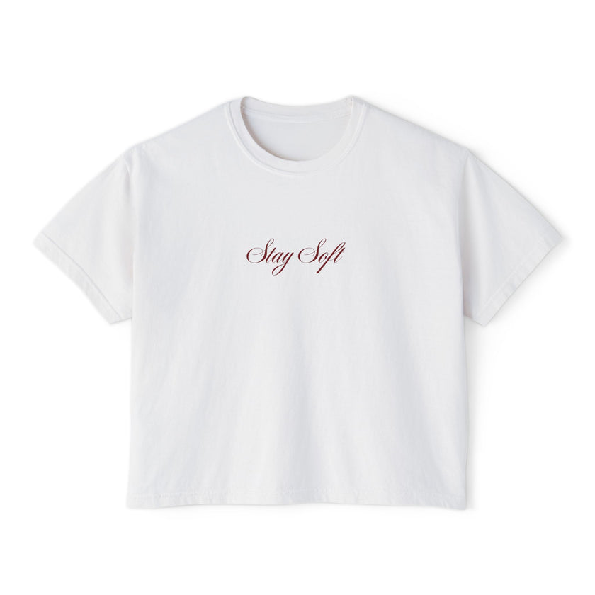 Stay Soft Women's cropped Boxy Tee