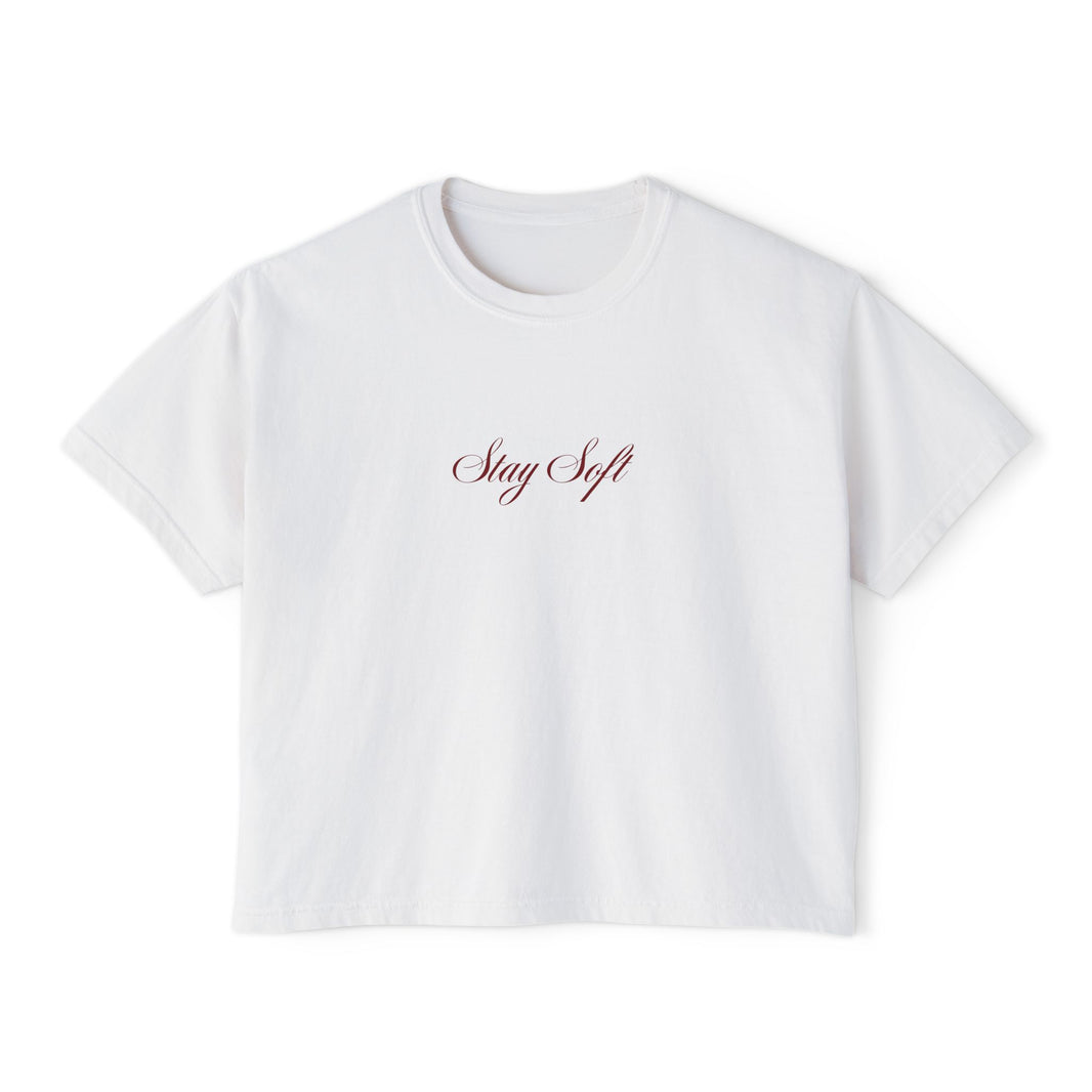 Stay Soft Women's cropped Boxy Tee