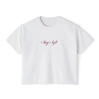 Stay Soft Women's cropped Boxy Tee