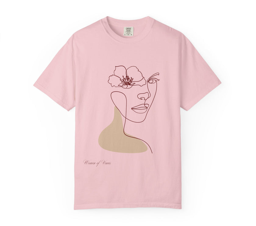 The Venus Tee – Minimalist Feminine Line Art T-Shirt