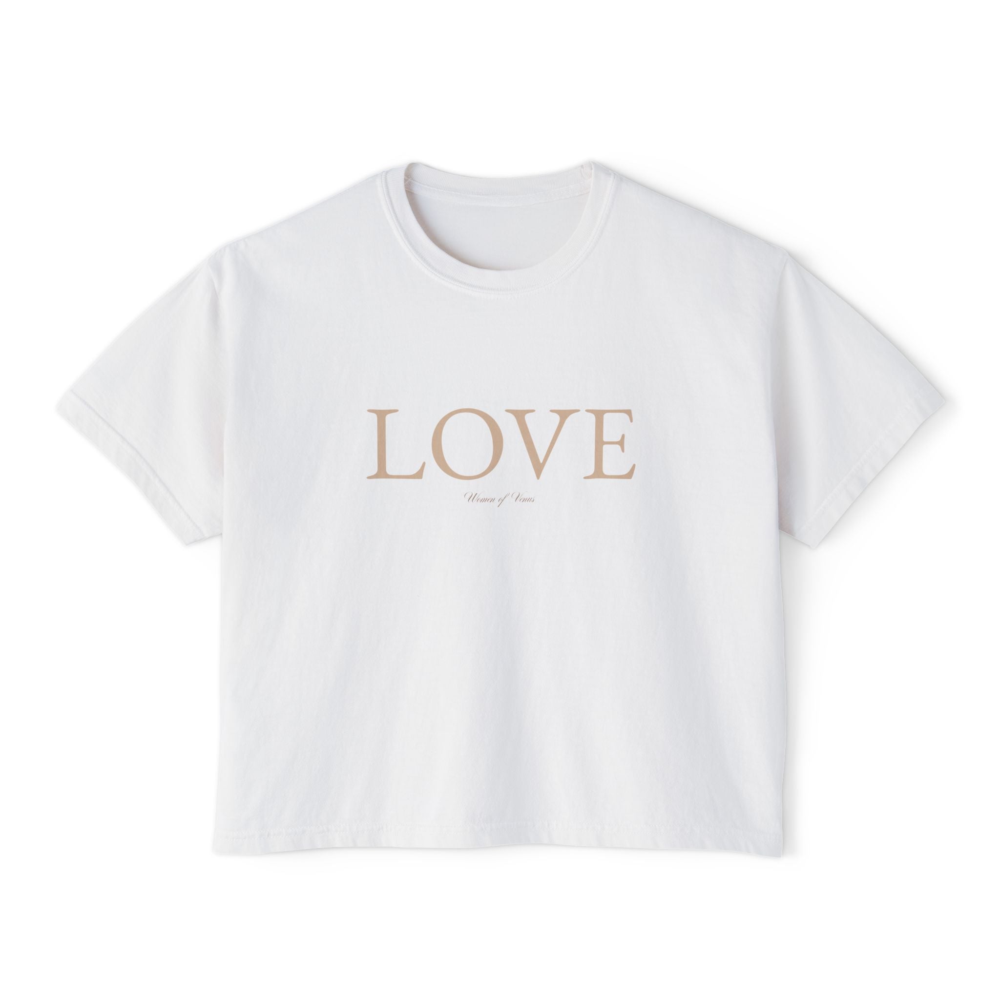 LOVE Cropped Boxy Tee
