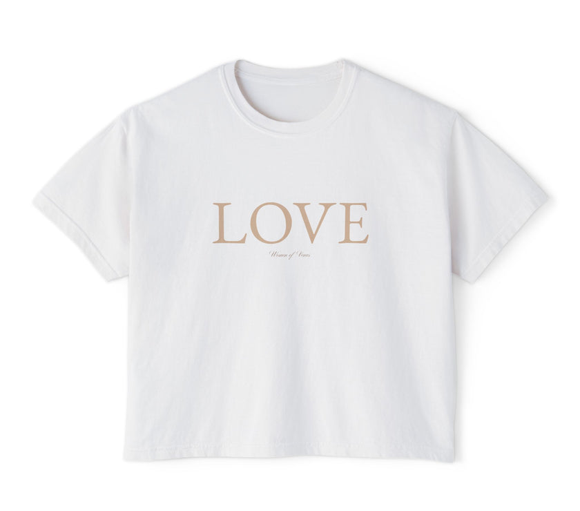 LOVE Cropped Boxy Tee