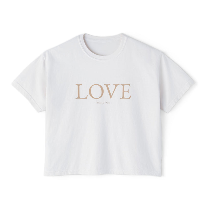 LOVE Cropped Boxy Tee