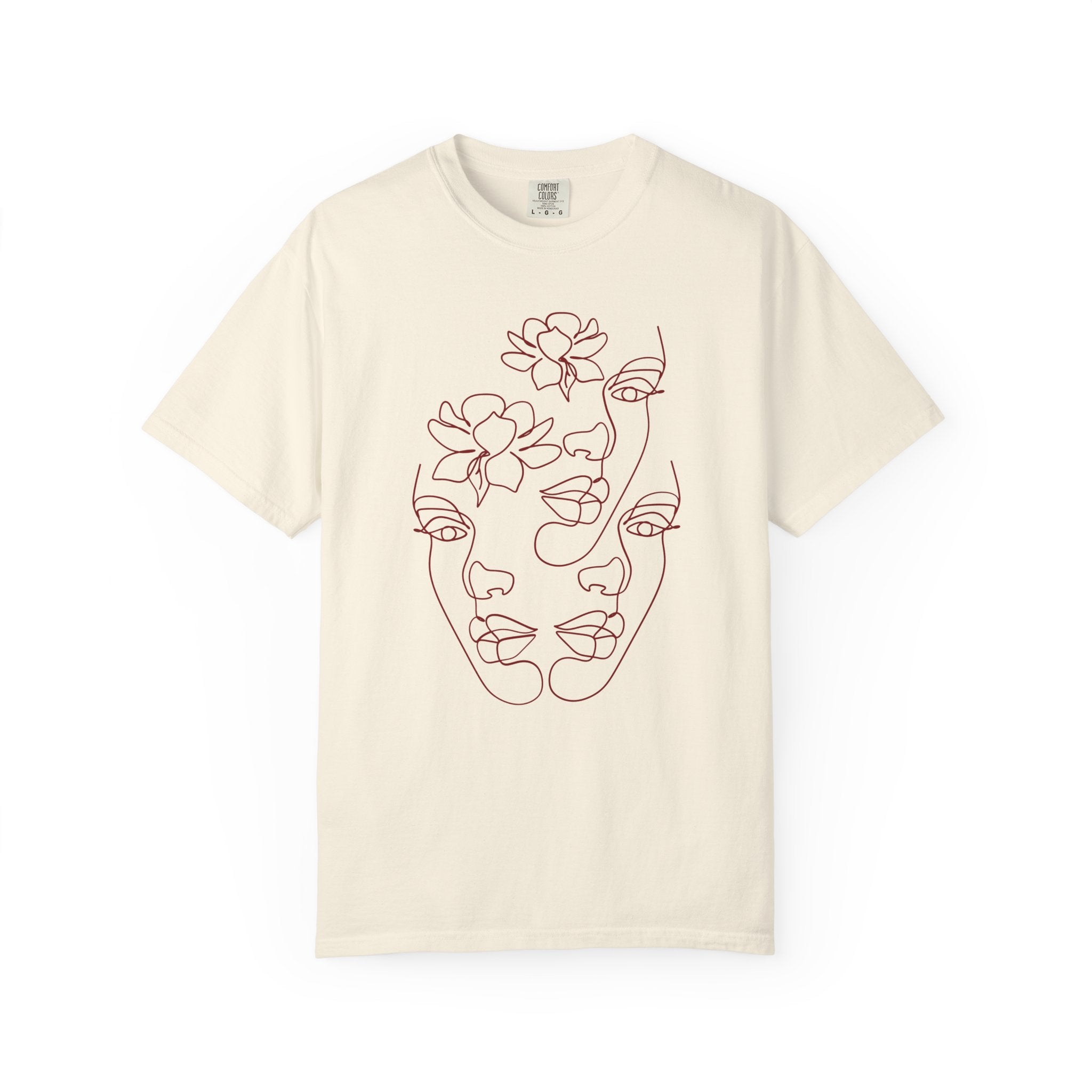 The Trinity Tee – Feminine Connection Line Art T-Shirt