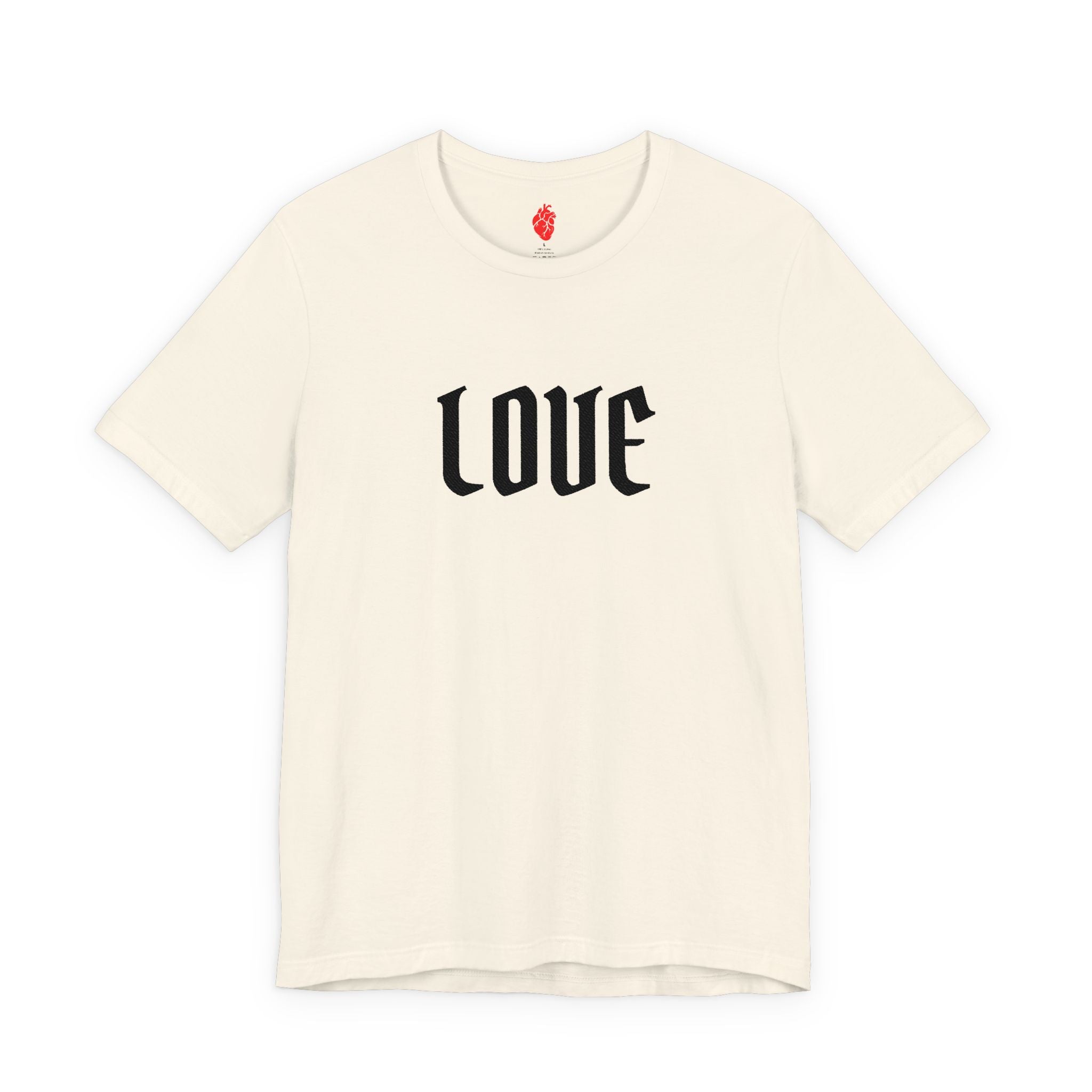 Embroidered LOVE Gothic Romantic  Tee