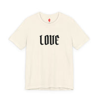 Embroidered LOVE Gothic Romantic  Tee