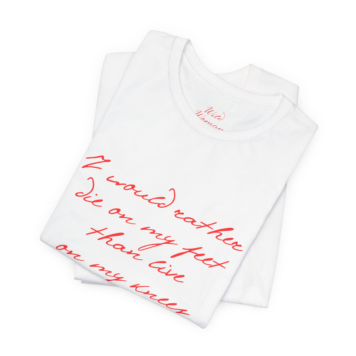 wild woman quote tee