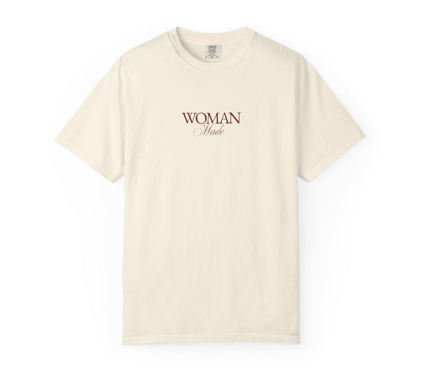 Woman Made Tee – Minimalist Feminist Statement T-Shirt