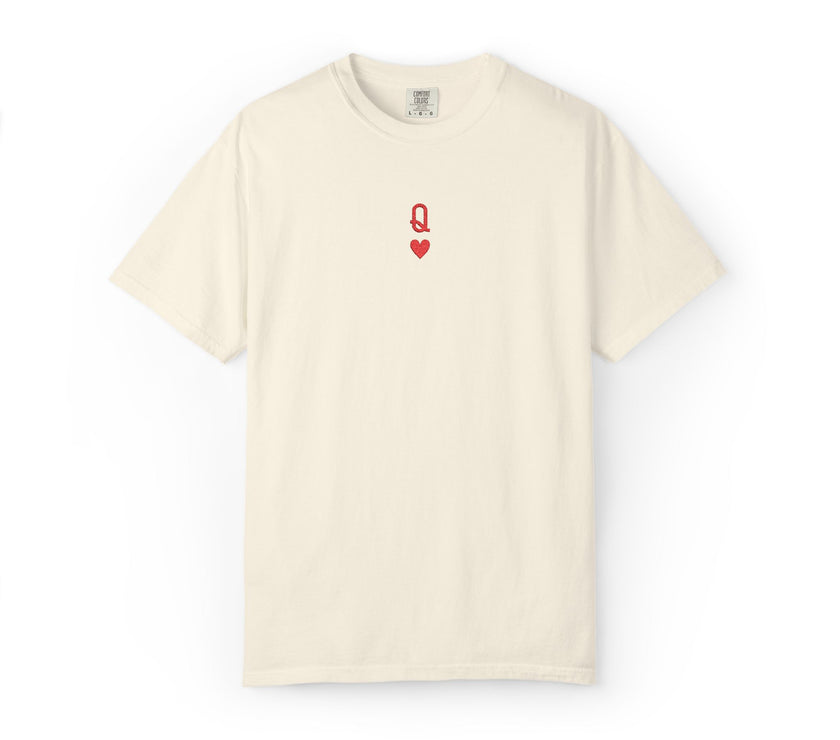 Embroidered Queen of Hearts T-shirt
