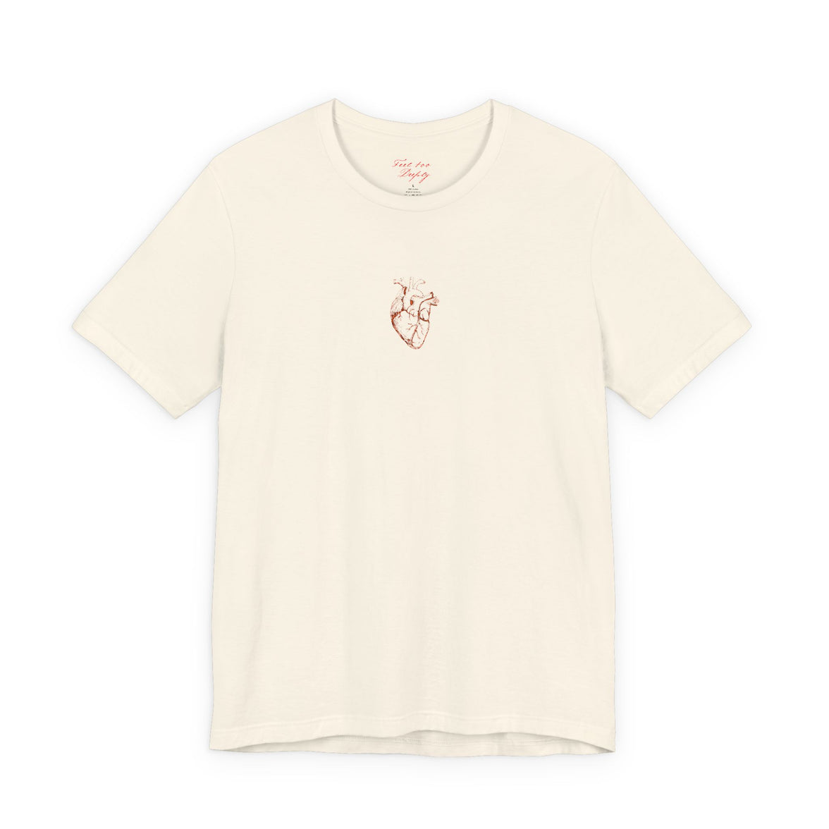Embroidered Anatomical Heart  tee