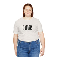 Embroidered LOVE Gothic Romantic  Tee