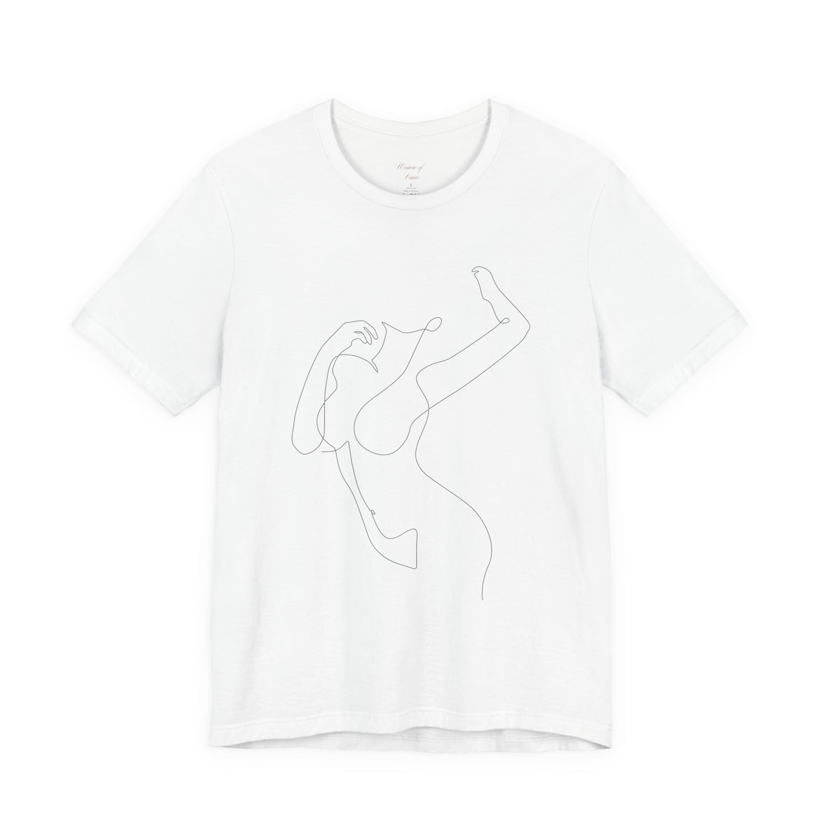 Minimal Line Art Woman Graphic Tee