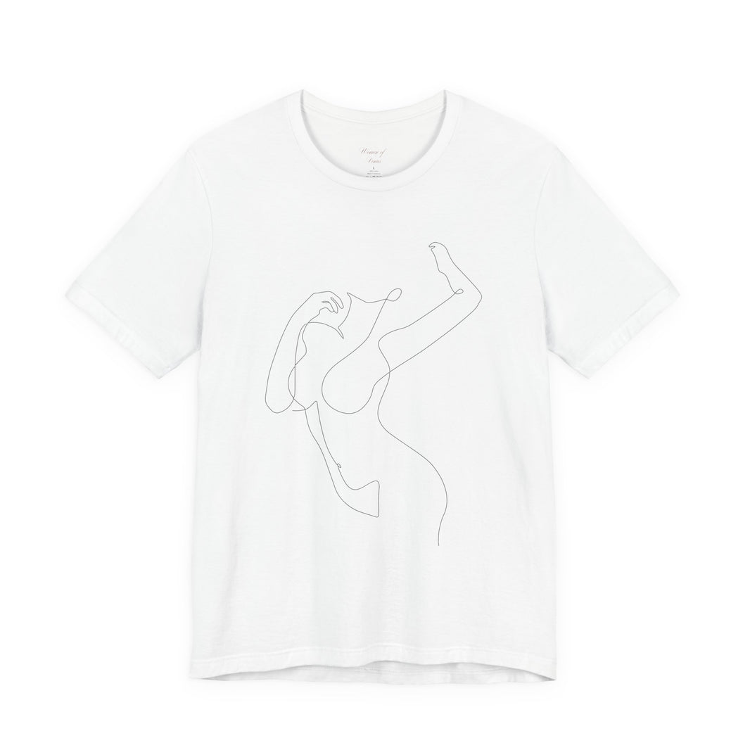 Minimal Line Art Woman Graphic Tee