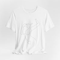 Minimal Line Art Woman Graphic Tee