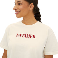 Untamed Tee | Cropped Feminine Statement T-Shirt – Wild, Sensual & Free